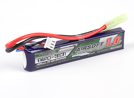 Turnigy Nanotech 7.4v 1000mah 20-40C Stick (Mini) Turnigy Nanotech 7.4v 1000mah 20-40C Stick (Mini)